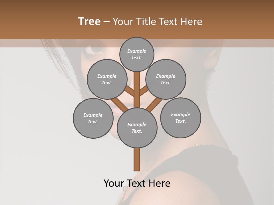 Brown Elegance Brunette PowerPoint Template