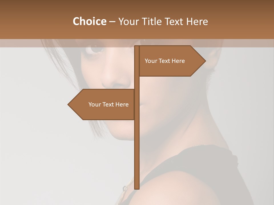 Brown Elegance Brunette PowerPoint Template