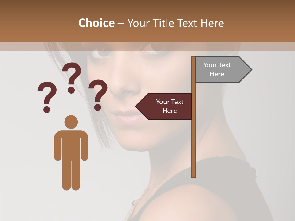 Brown Elegance Brunette PowerPoint Template