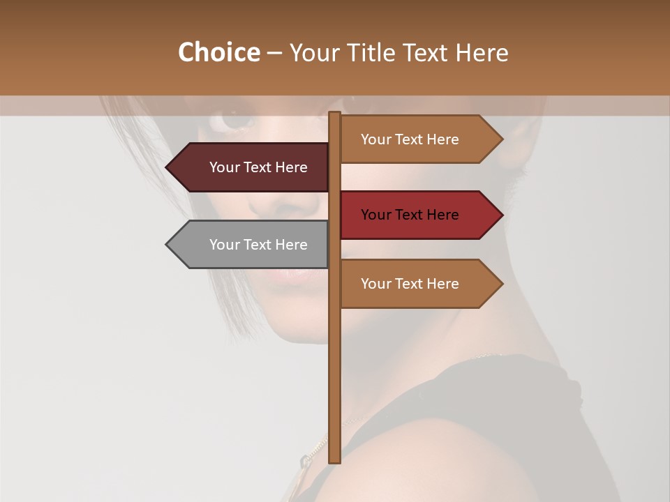 Brown Elegance Brunette PowerPoint Template