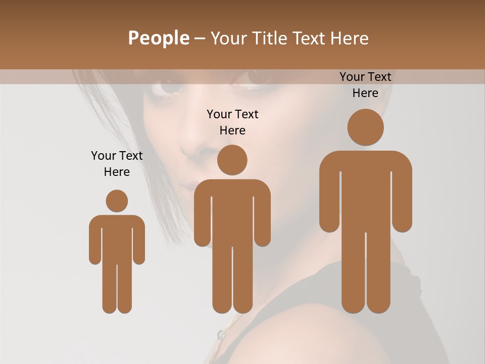 Brown Elegance Brunette PowerPoint Template