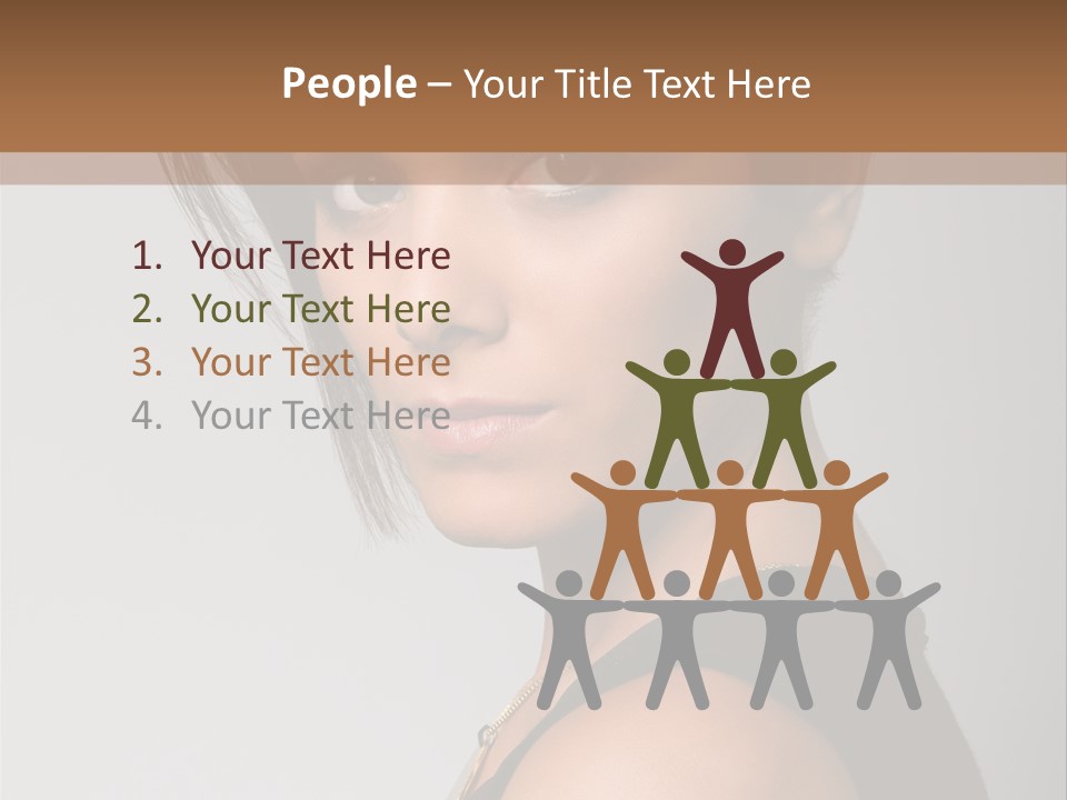 Brown Elegance Brunette PowerPoint Template