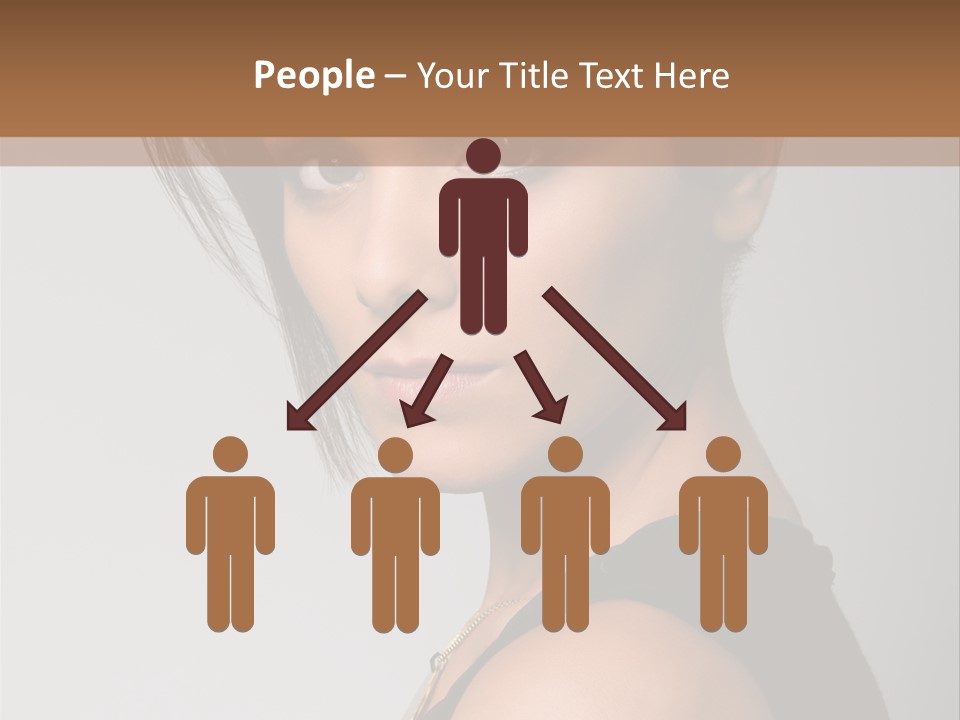 Brown Elegance Brunette PowerPoint Template