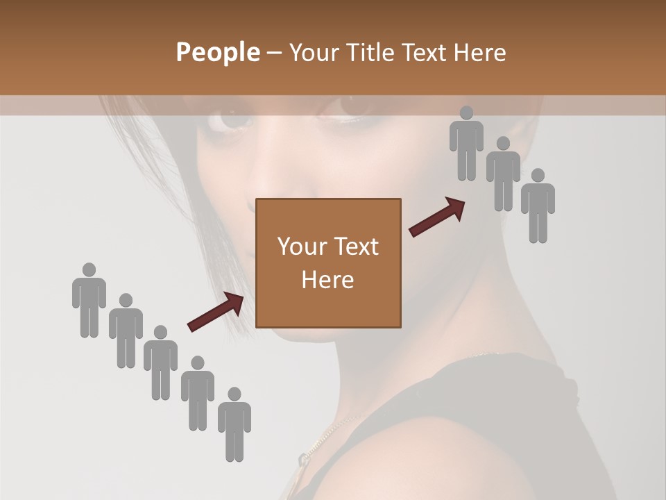 Brown Elegance Brunette PowerPoint Template