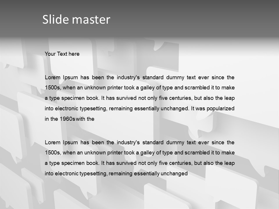 Illustration Render Message PowerPoint Template