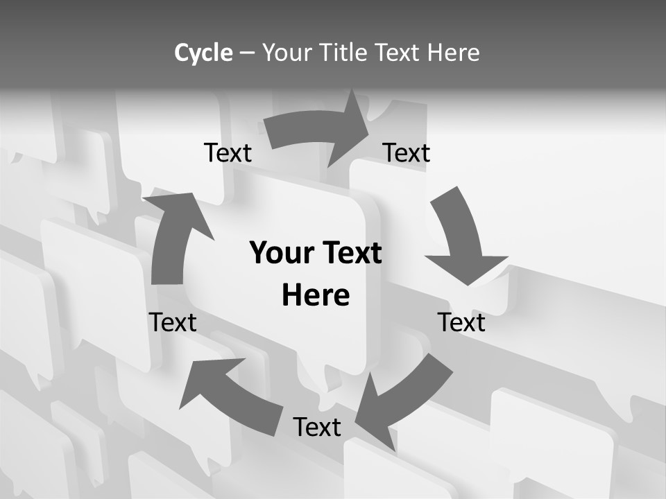 Illustration Render Message PowerPoint Template