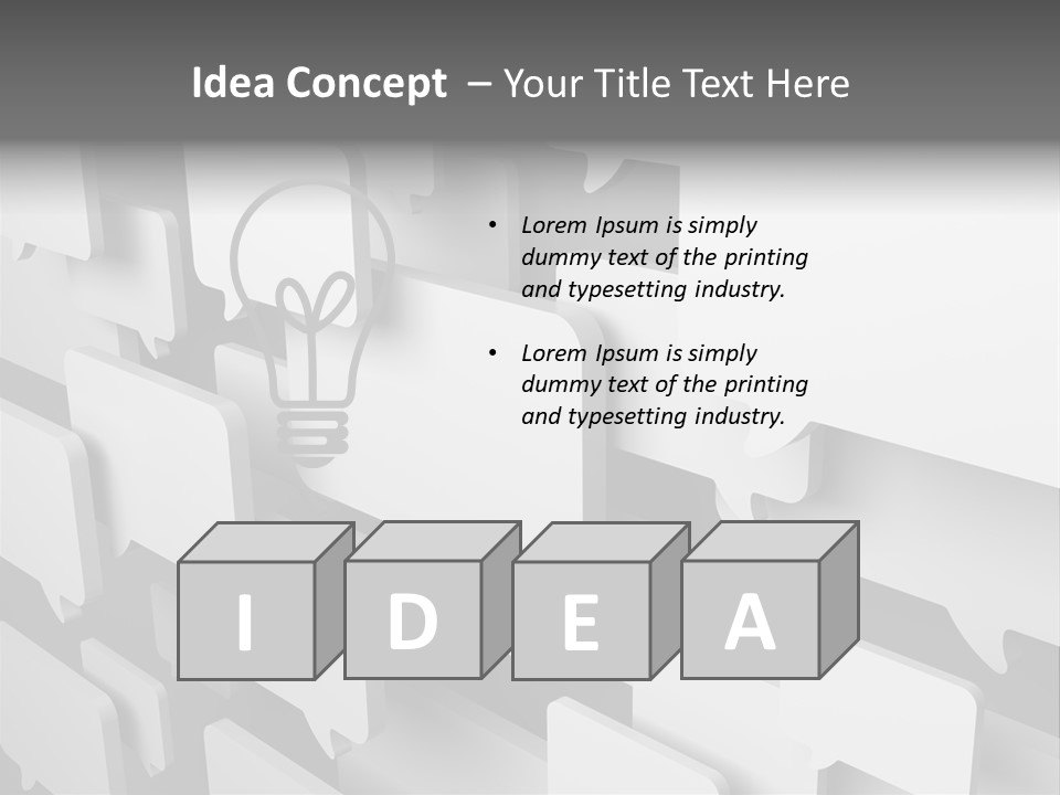 Illustration Render Message PowerPoint Template