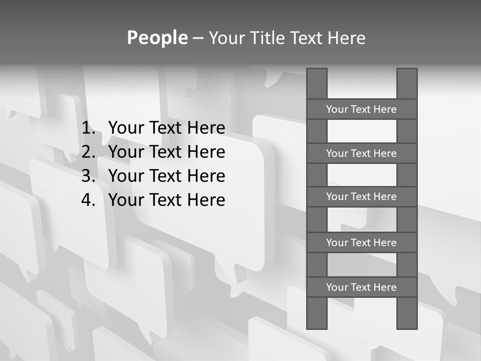 Illustration Render Message PowerPoint Template