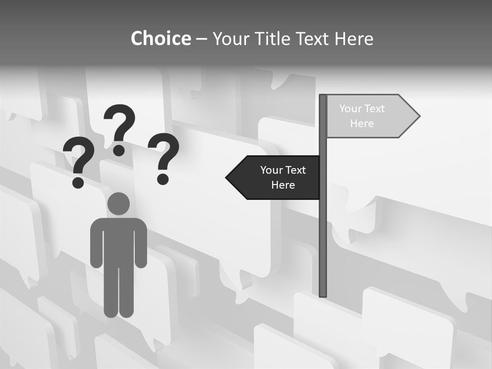 Illustration Render Message PowerPoint Template