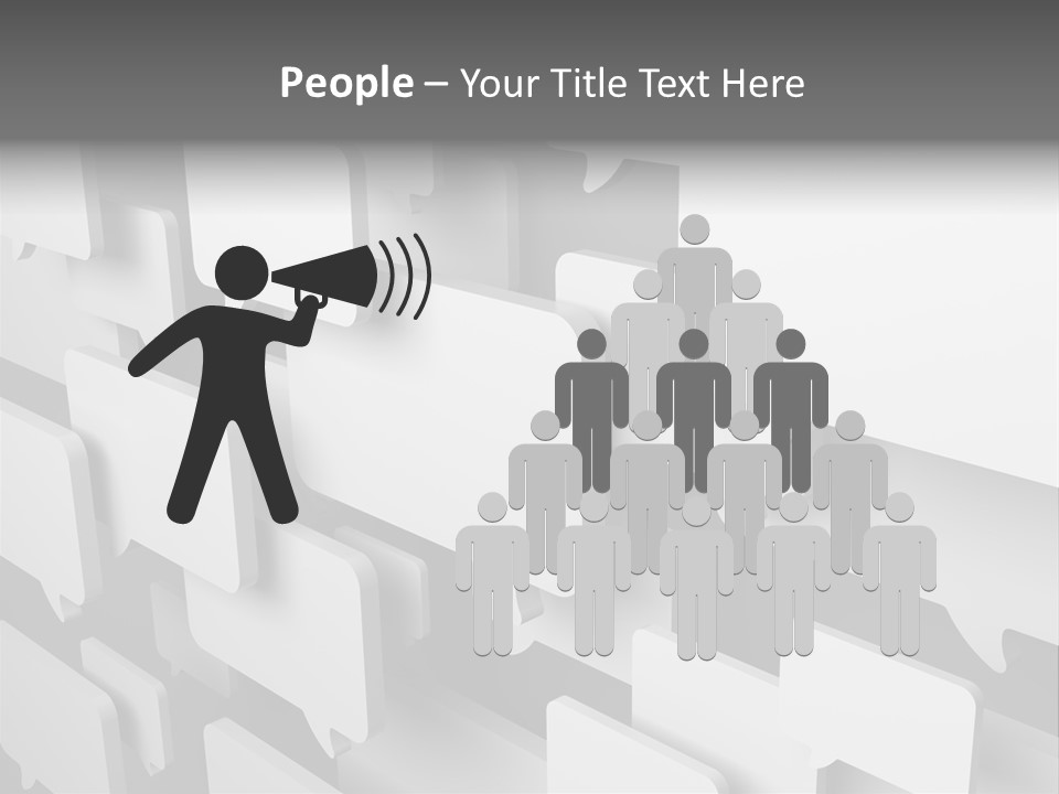 Illustration Render Message PowerPoint Template