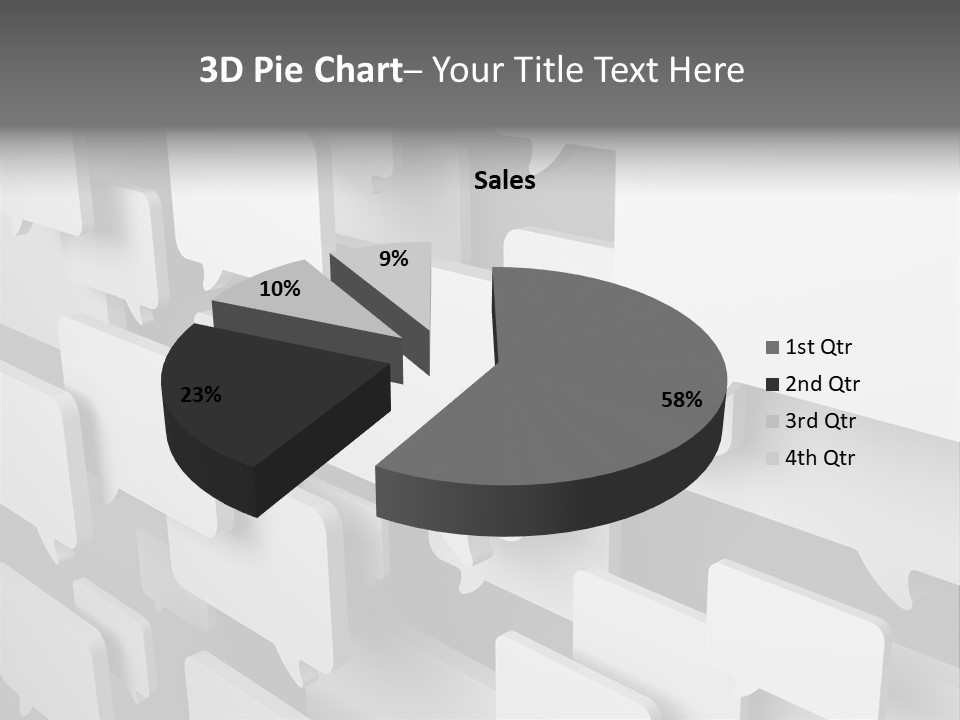 Illustration Render Message PowerPoint Template