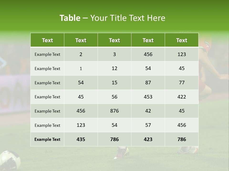 June Minsk Match PowerPoint Template