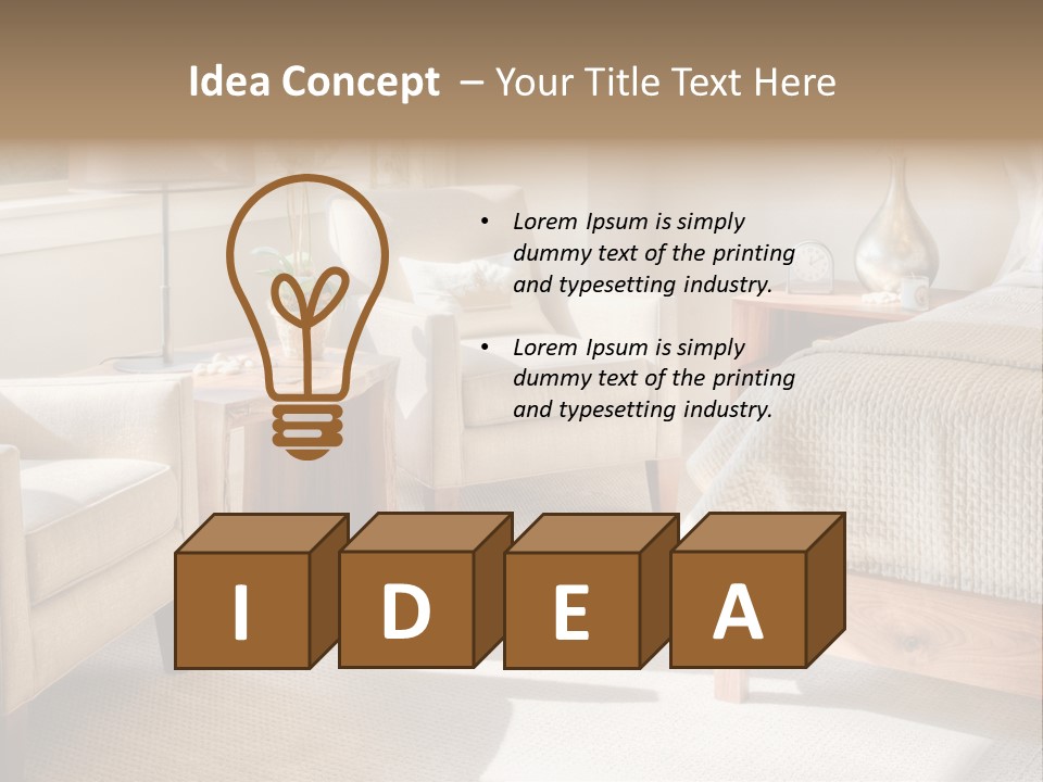 Condominium Interior Construction PowerPoint Template
