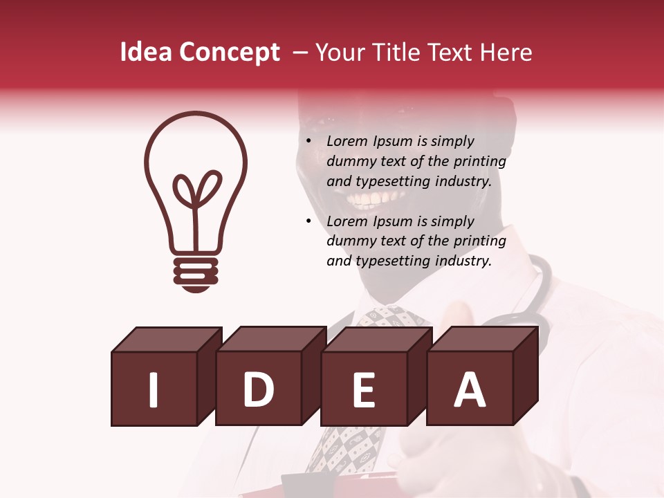 Physician Eyes Medicine PowerPoint Template