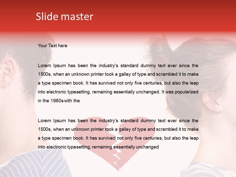 Dispute Break Breakup PowerPoint Template