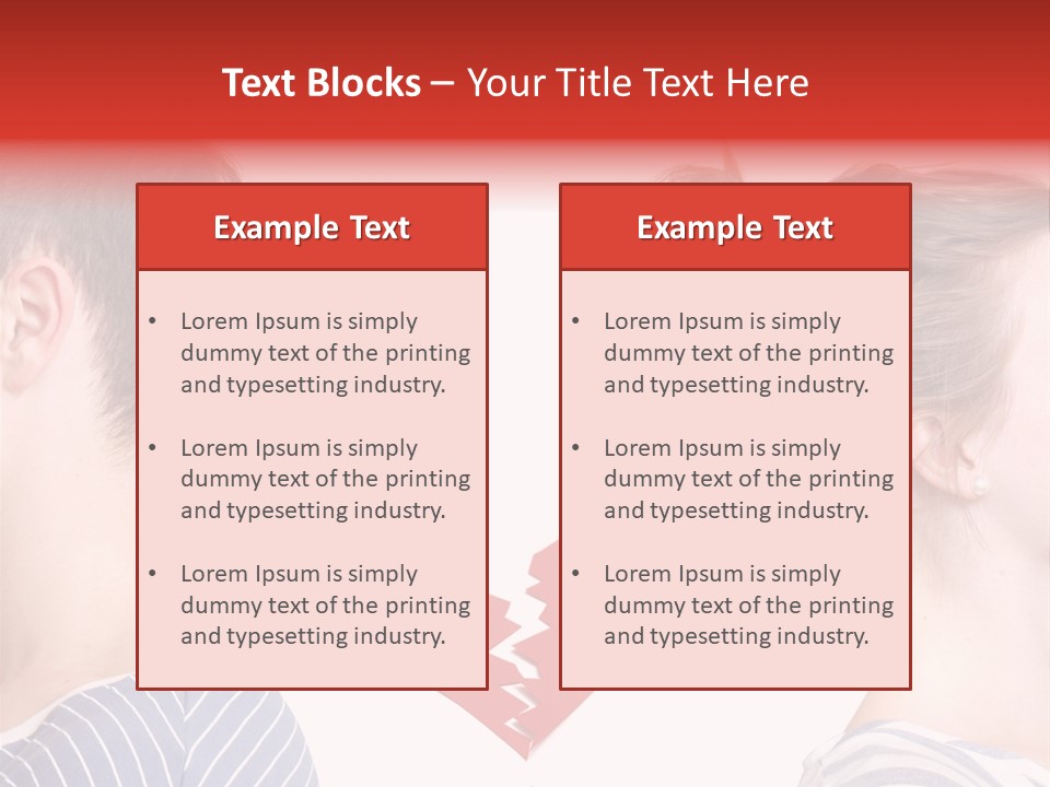 Dispute Break Breakup PowerPoint Template