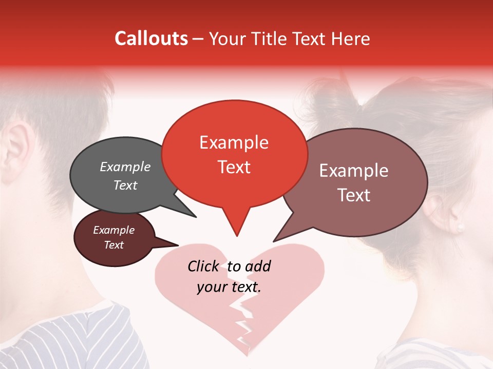 Dispute Break Breakup PowerPoint Template