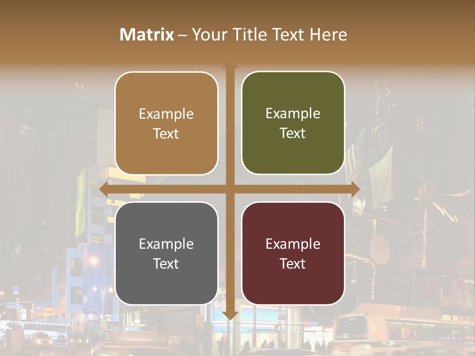 Midtown Commercial Sign Fame PowerPoint Template