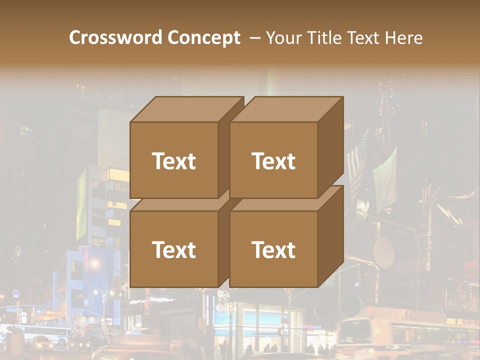 Midtown Commercial Sign Fame PowerPoint Template