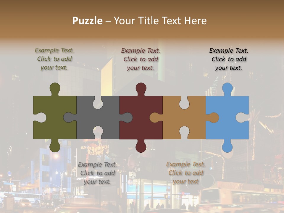 Midtown Commercial Sign Fame PowerPoint Template