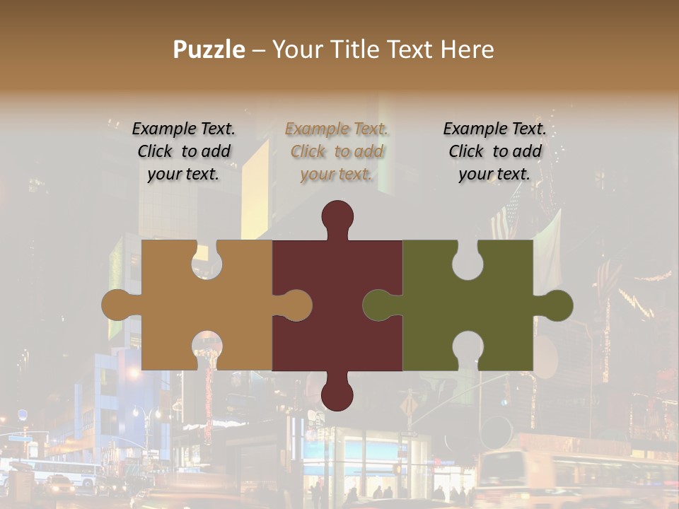 Midtown Commercial Sign Fame PowerPoint Template