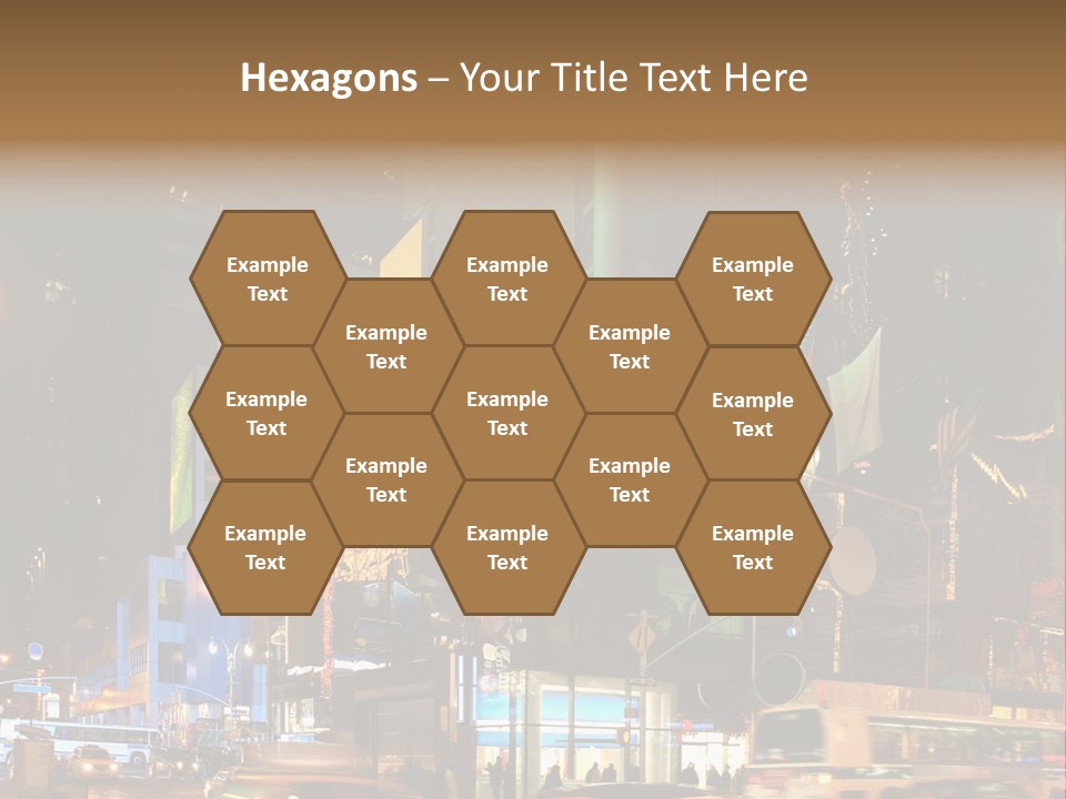 Midtown Commercial Sign Fame PowerPoint Template