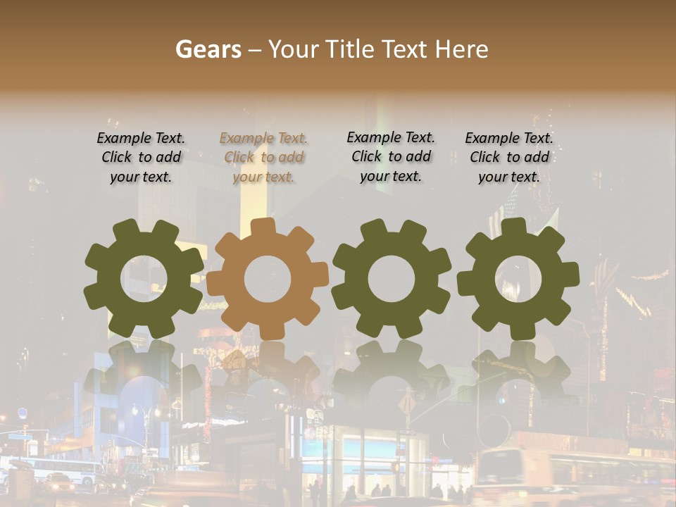 Midtown Commercial Sign Fame PowerPoint Template