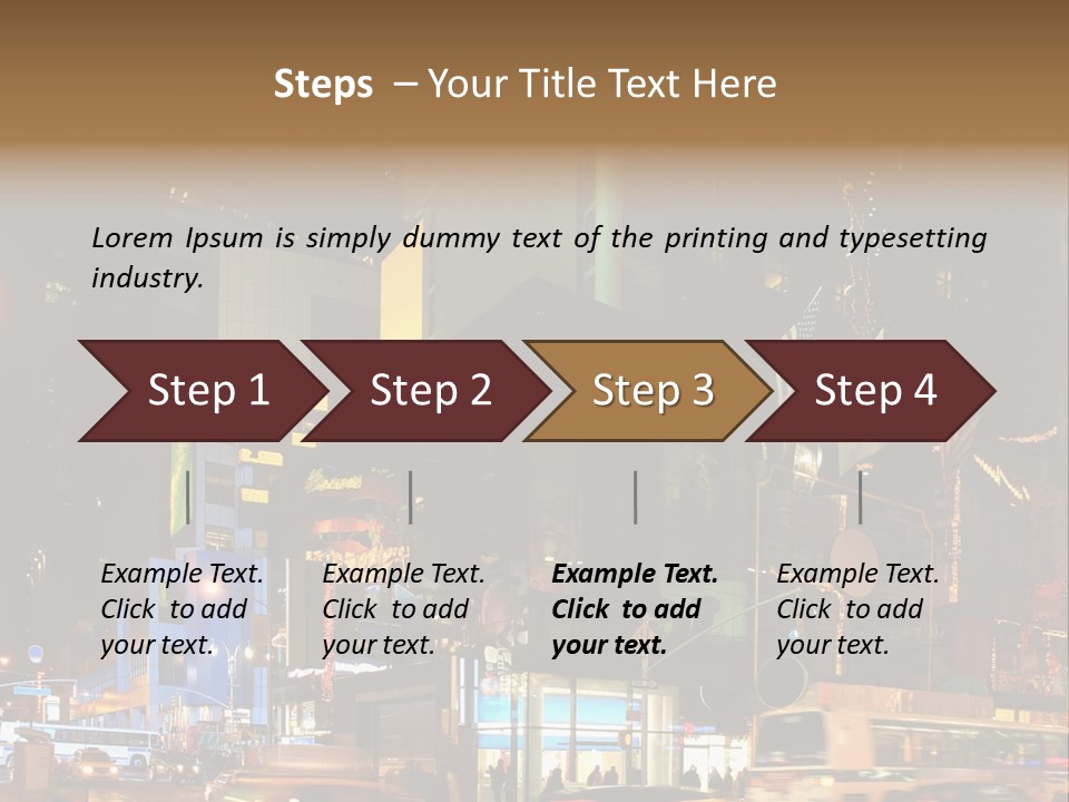 Midtown Commercial Sign Fame PowerPoint Template