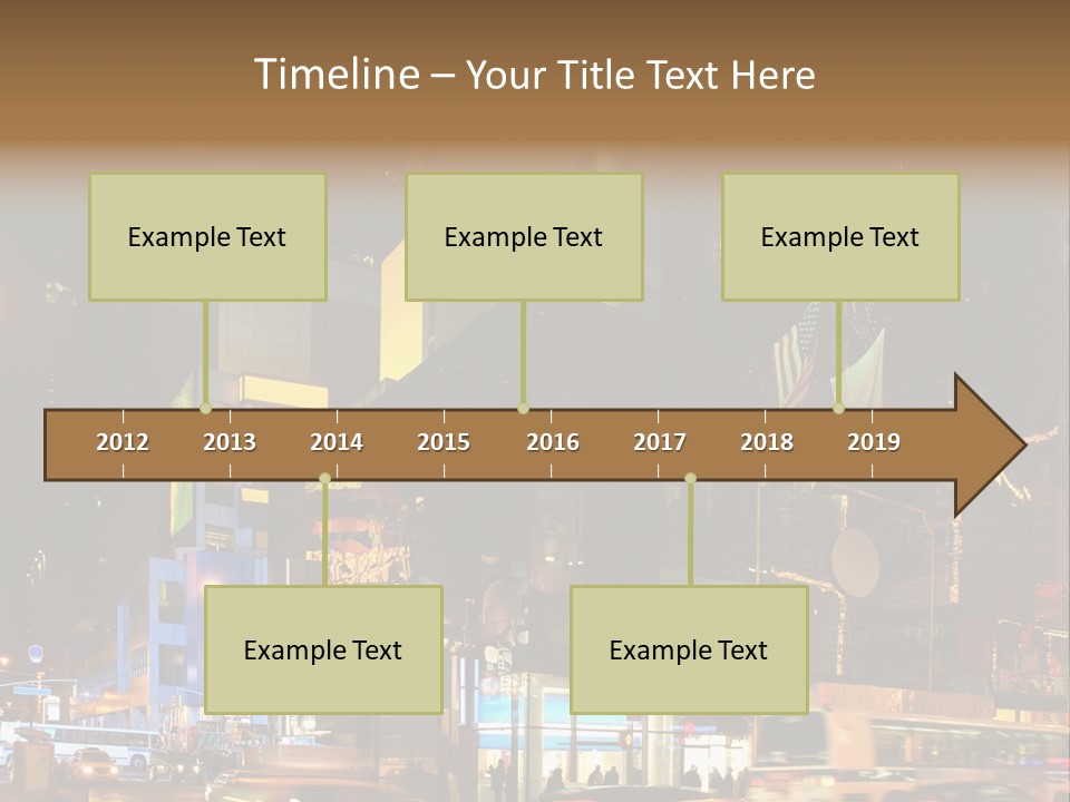 Midtown Commercial Sign Fame PowerPoint Template