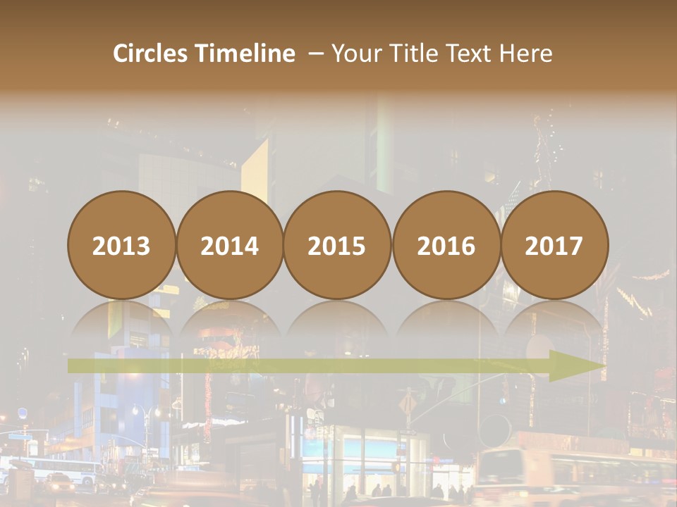 Midtown Commercial Sign Fame PowerPoint Template