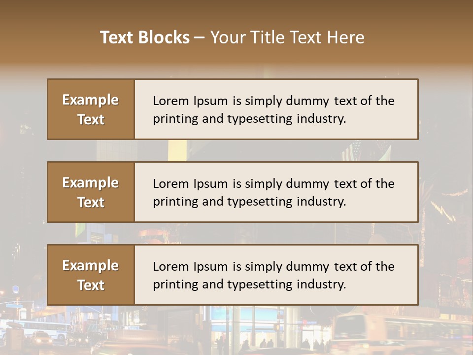 Midtown Commercial Sign Fame PowerPoint Template