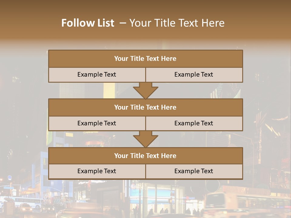Midtown Commercial Sign Fame PowerPoint Template