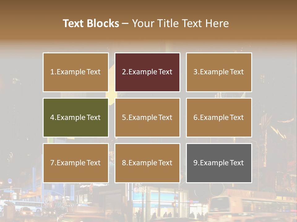 Midtown Commercial Sign Fame PowerPoint Template