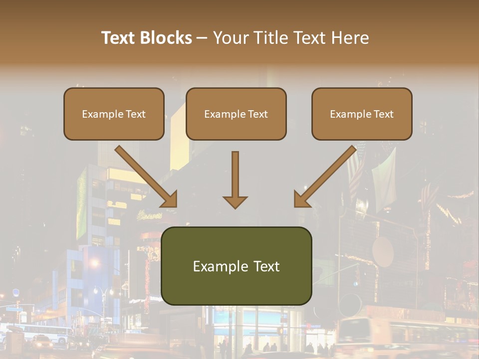 Midtown Commercial Sign Fame PowerPoint Template
