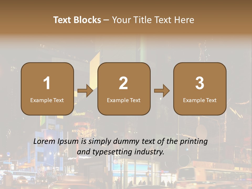 Midtown Commercial Sign Fame PowerPoint Template