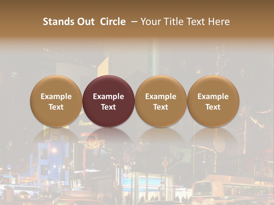 Midtown Commercial Sign Fame PowerPoint Template