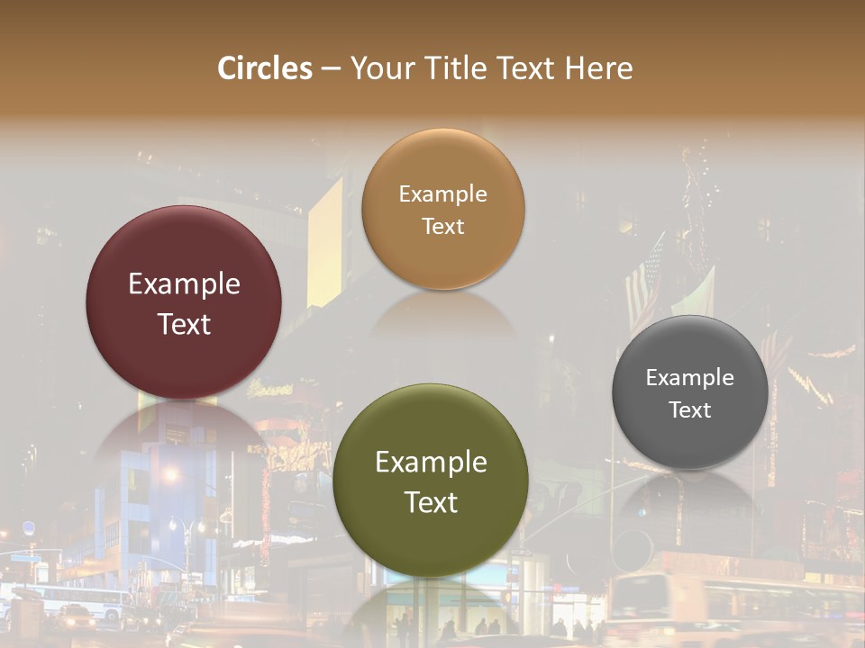 Midtown Commercial Sign Fame PowerPoint Template