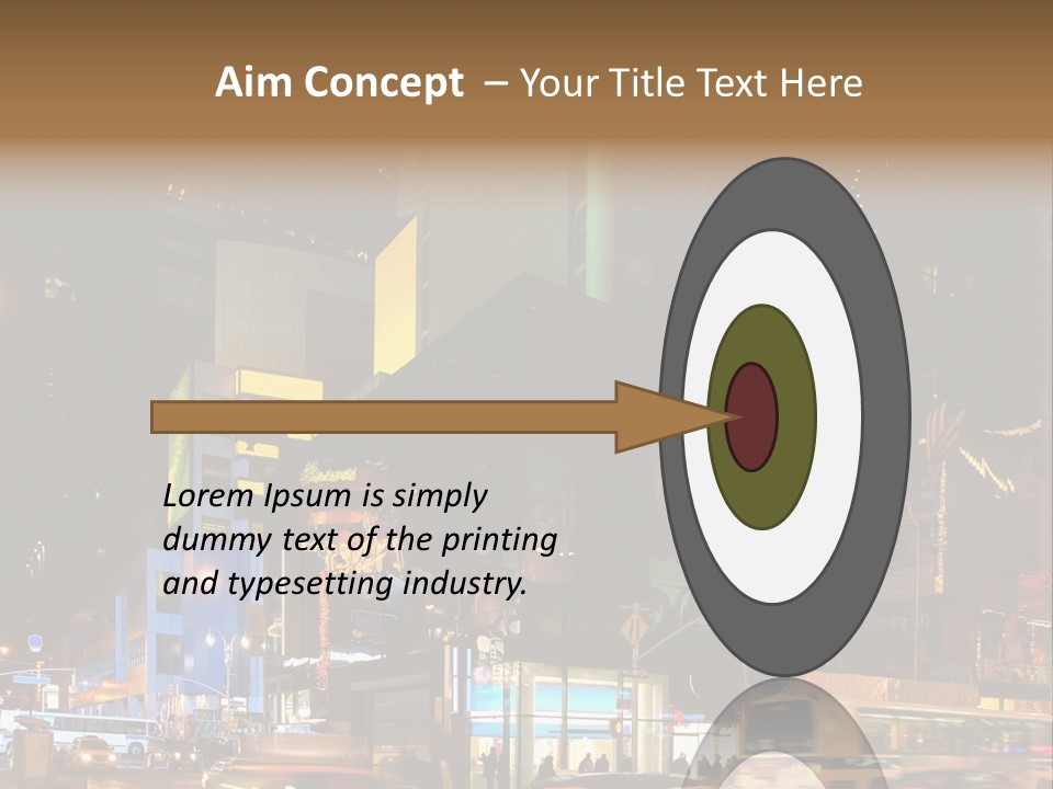 Midtown Commercial Sign Fame PowerPoint Template