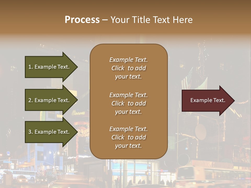 Midtown Commercial Sign Fame PowerPoint Template