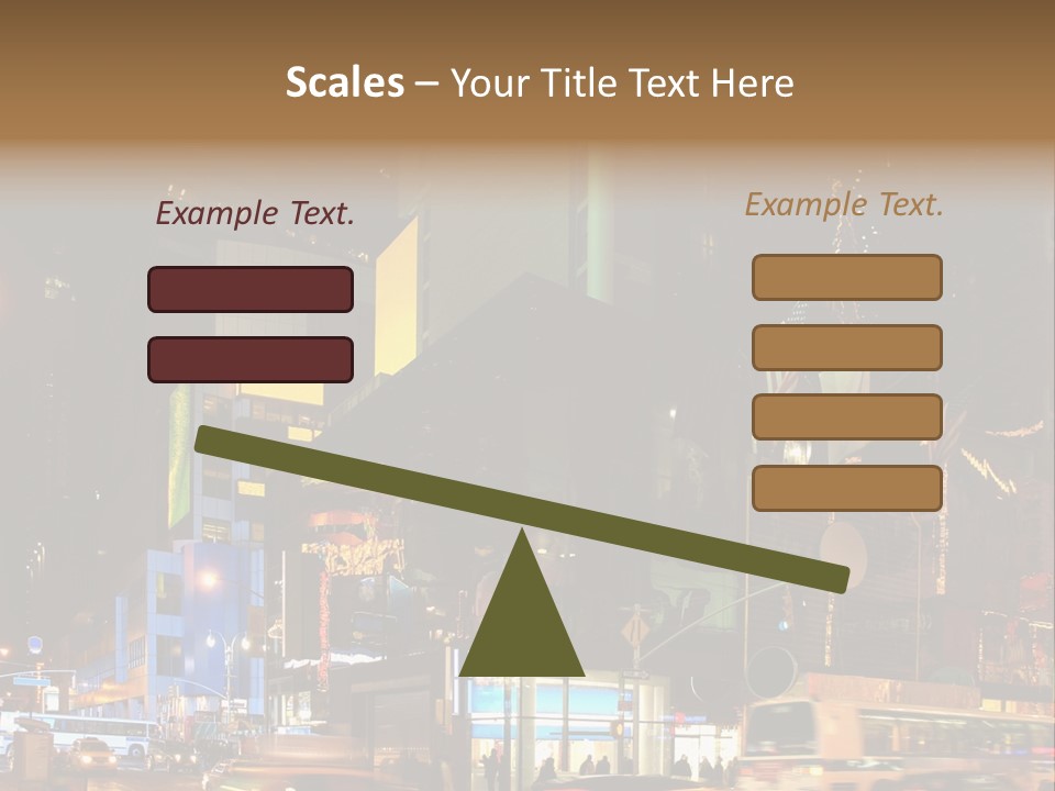 Midtown Commercial Sign Fame PowerPoint Template