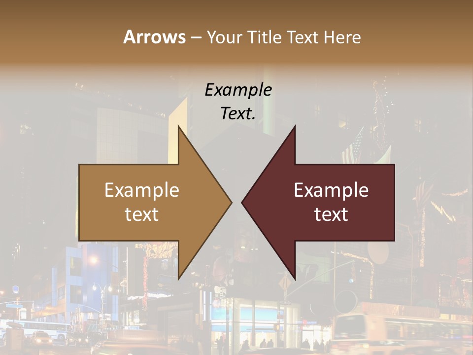 Midtown Commercial Sign Fame PowerPoint Template