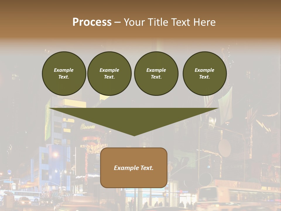 Midtown Commercial Sign Fame PowerPoint Template