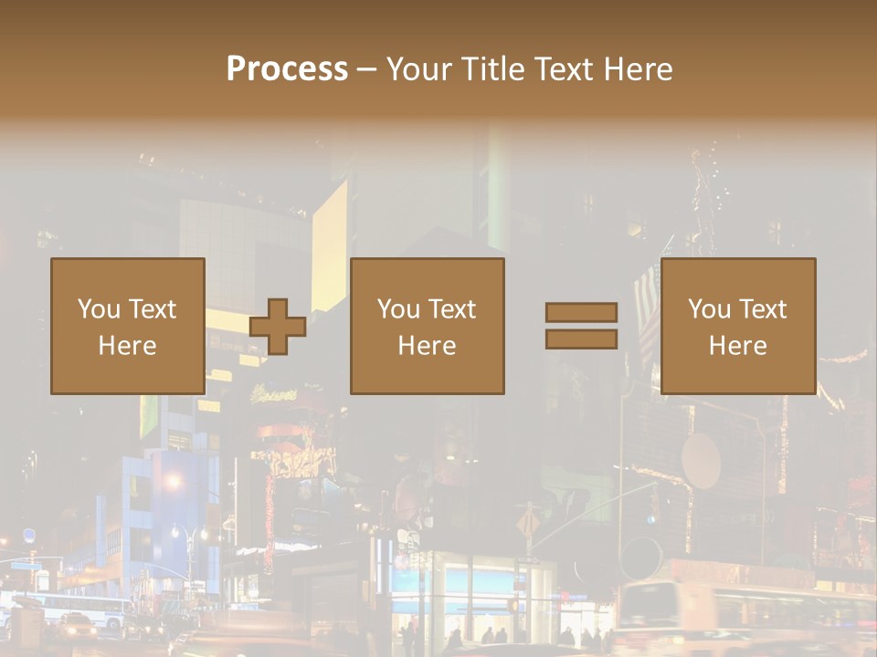 Midtown Commercial Sign Fame PowerPoint Template