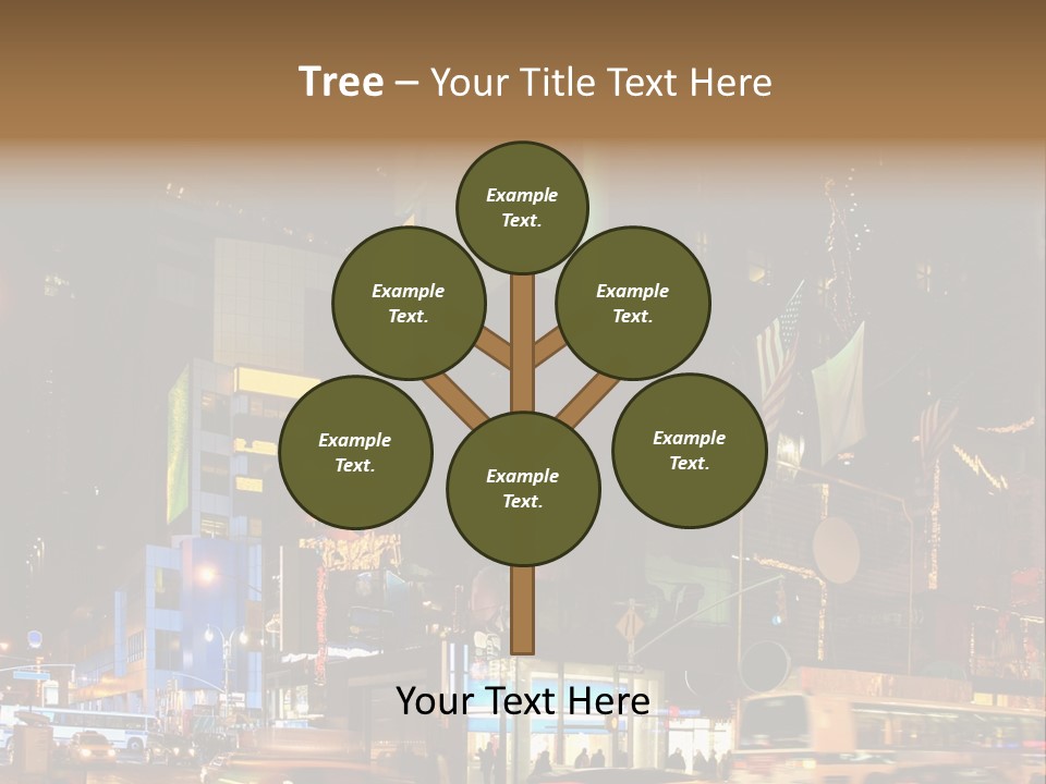 Midtown Commercial Sign Fame PowerPoint Template