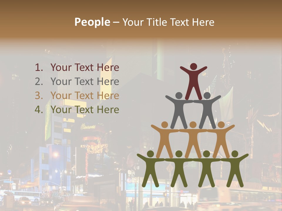 Midtown Commercial Sign Fame PowerPoint Template