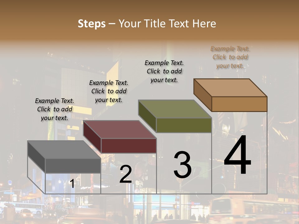 Midtown Commercial Sign Fame PowerPoint Template