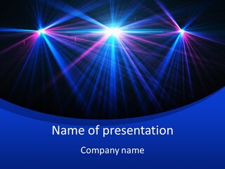 Effects Dance Shiny PowerPoint Template