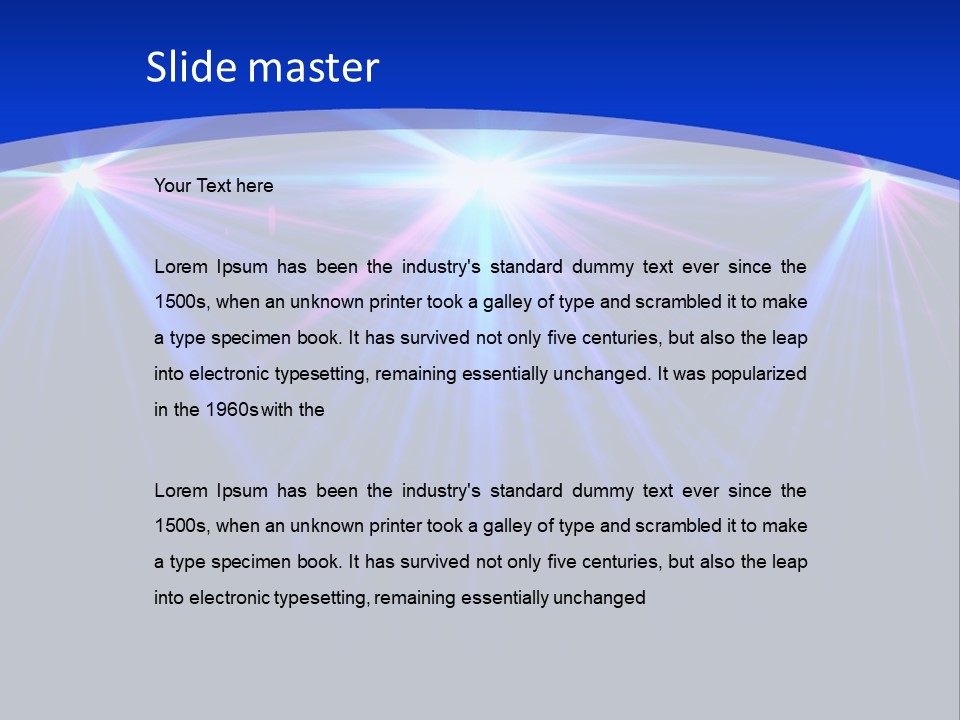 Effects Dance Shiny PowerPoint Template