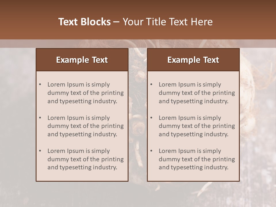 Wooden Vegetarian Leaf PowerPoint Template
