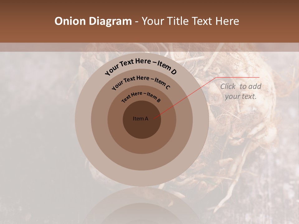 Wooden Vegetarian Leaf PowerPoint Template